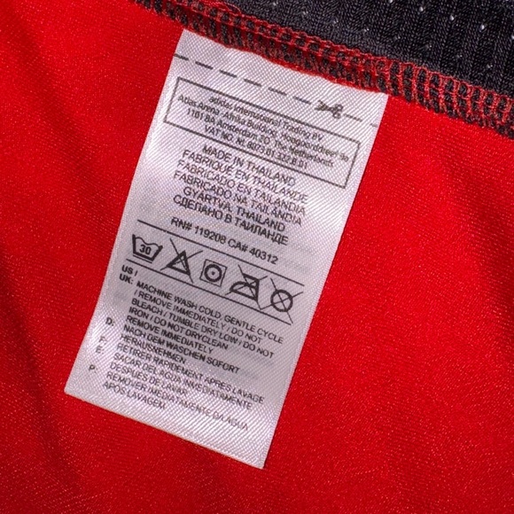 NBA Portland Trailblazers Size L Adidas Red Signed Multiple Signature Jersey - Picture 5 of 8